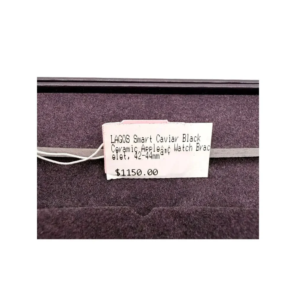Lagos Smart Caviar Link Sizing Tool W/Black Ceramic & 18K Replacement Band Links
